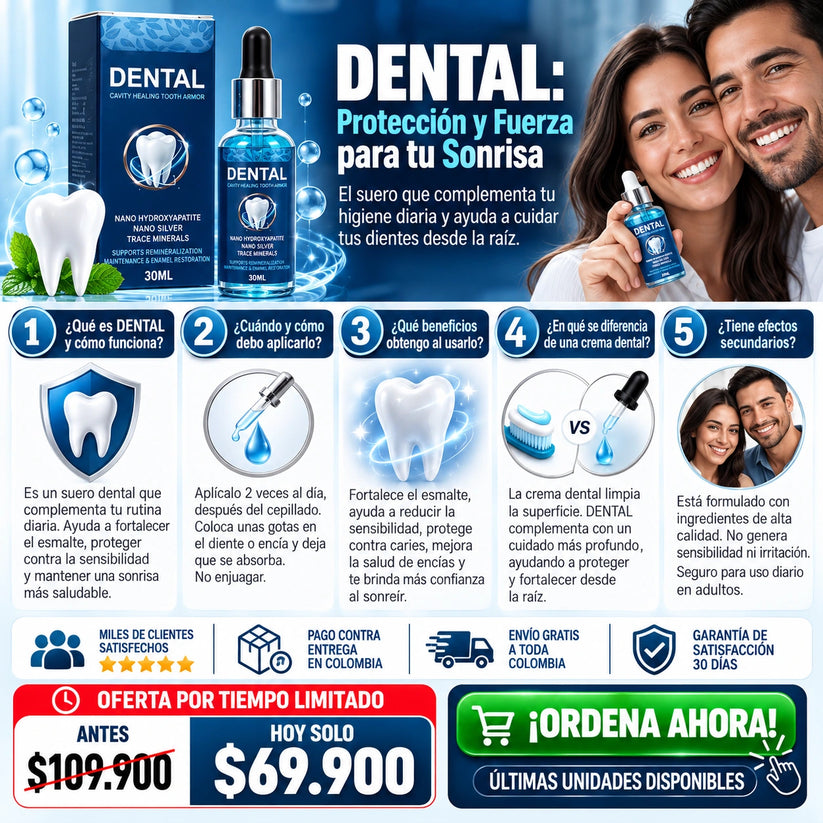 Serum Reparador Dental Avanzado 30 Ml - Adiós A La Sensibilidad
