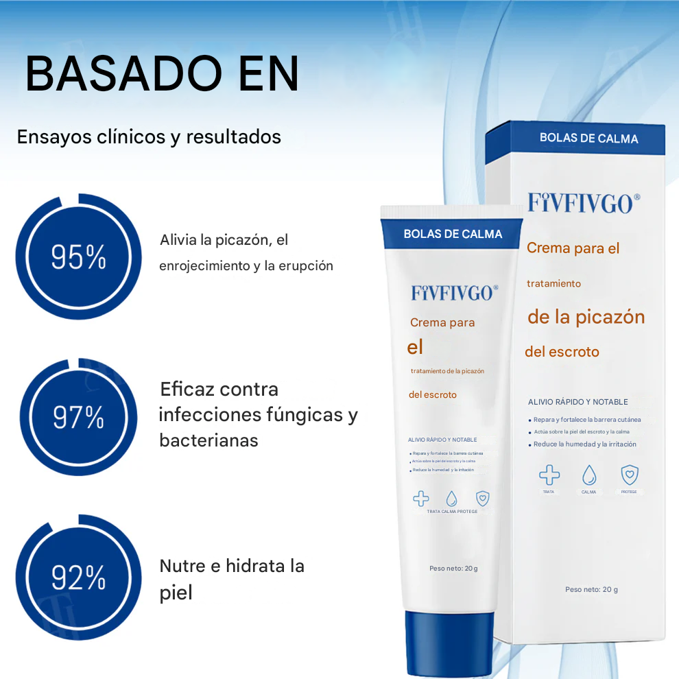 Crema Fivfivgo® para el tratamiento de la picazón en el escroto