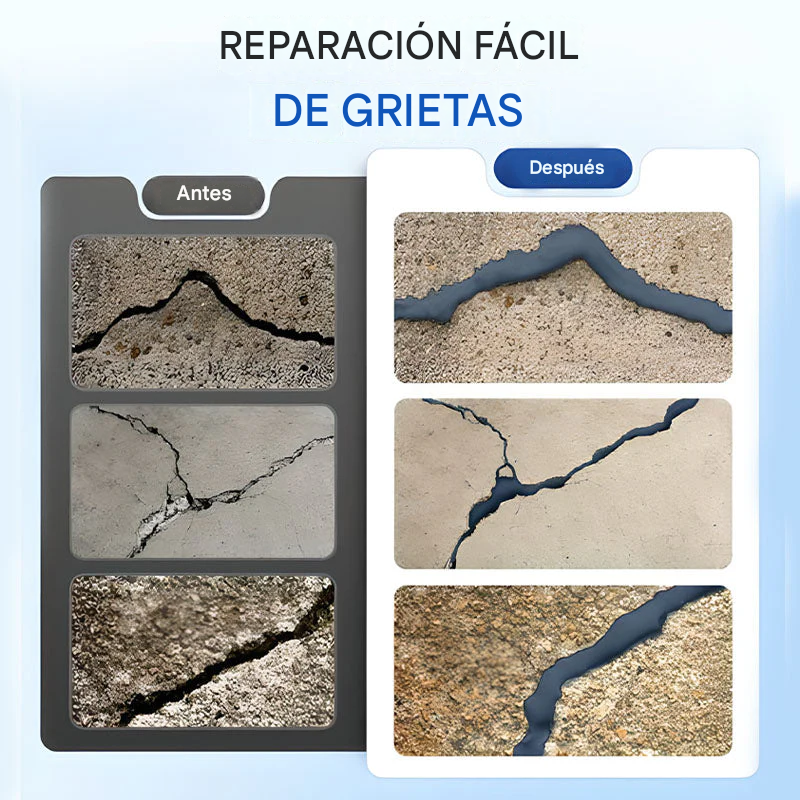 Adhesivo de alta resistencia para la reparación de grietas en hormigón