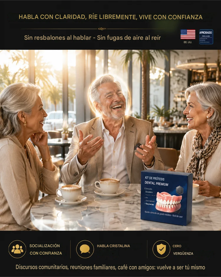 Prótesis dentales completas certificadas por la ADA