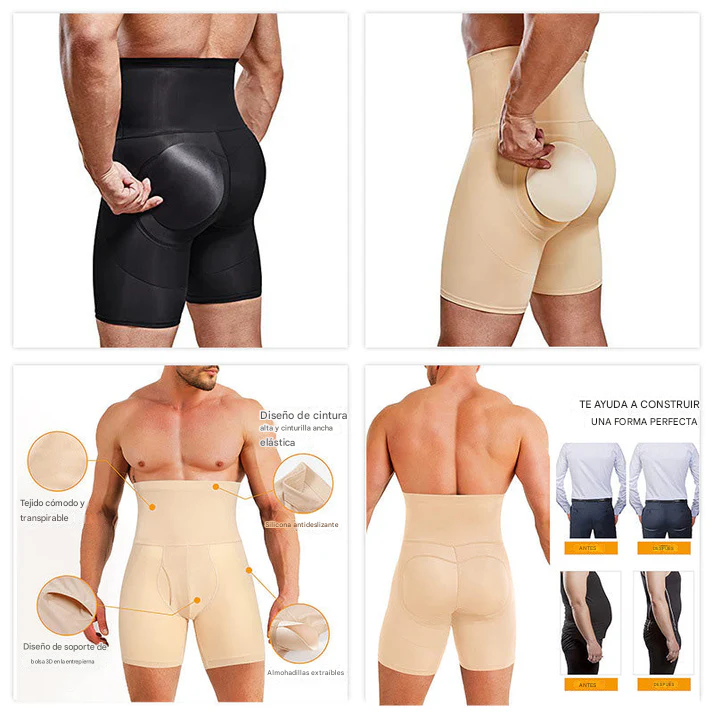 Fajas moldeadoras de cintura alta para hombre