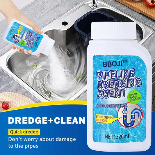 Agente de dragado de tuberías mejorado BBOJI™ para tuberías de cocina y baño - 350 ml, disuelve más de 200 bloqueos y elimina el 99% de las bacterias.