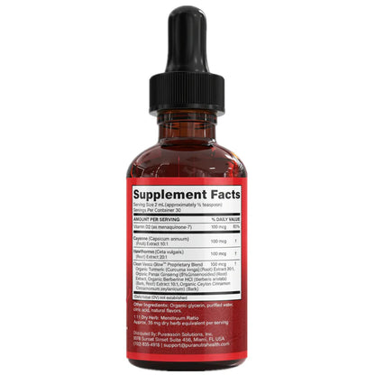 Suplemento multiherbal todo en uno (113 ml): mejora la salud ósea, el flujo sanguíneo y la energía diaria.