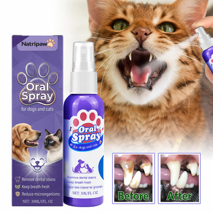 Spray limpiador dental para mascotas Natripaw
