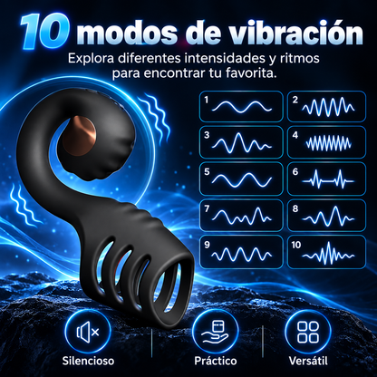 ABELE™ Anillo Vibrador para Parejas | 10 Modos + Control Remoto