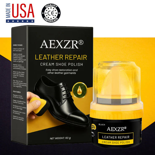Crema reparadora de cuero AEXZR® para lustrar zapatos ✨