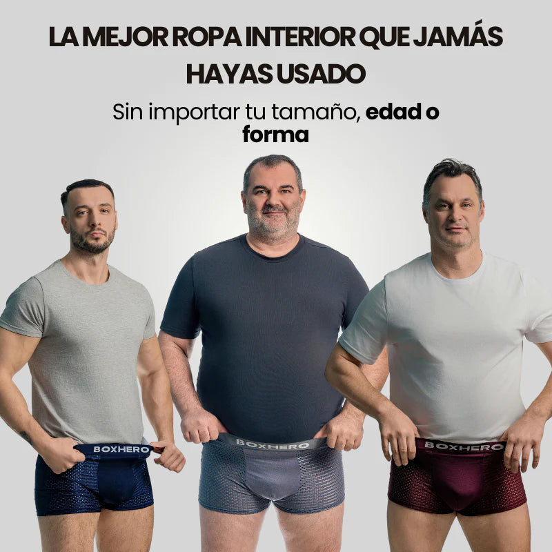 PAGA 5 LLEVA 10 🤑  BOXERS DE FIBRA DE BAMBÚ🔥CÓMODOS, LIGEROS Y TRANSPIRABLES (COLORES SURTIDOS)
