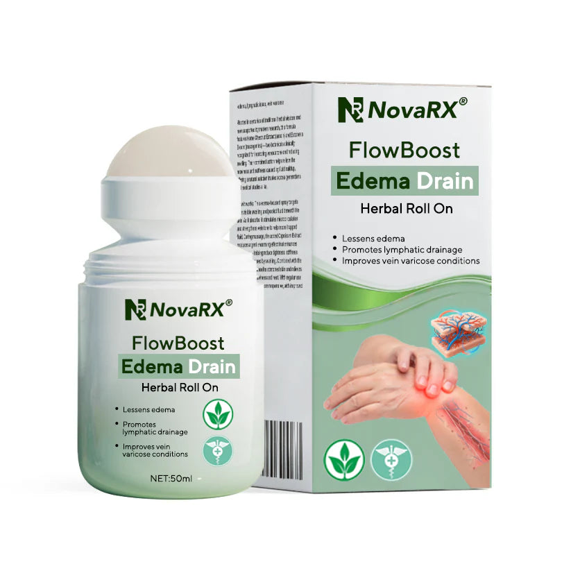 NovaRX® FlowBoost Roll-on Herbal para Drenar Edema