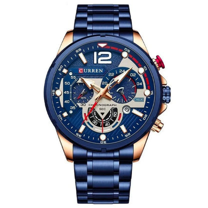 Reloj Curren 8395 Cronógrafo Acero Inoxidable