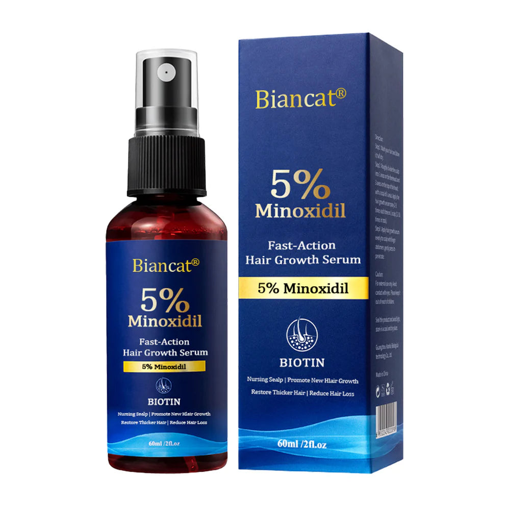 ¡PACK X3! Biancat® Suero de crecimiento capilar de acción rápida con minoxidil al 5 % de máxima potencia