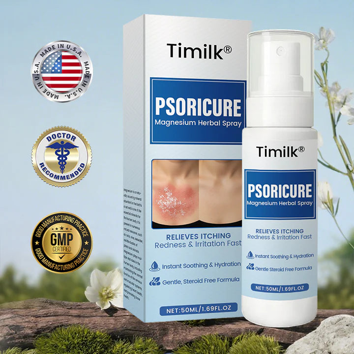 Timilk® PsoriCure Spray herbal de magnesio