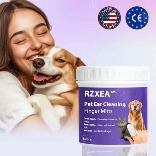 Caja X50 Guantes de limpieza de oídos para mascotas