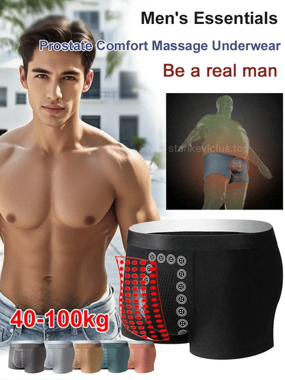 Calzoncillos bóxer magnéticos para el cuidado de la próstata para hombres (Pack x3)