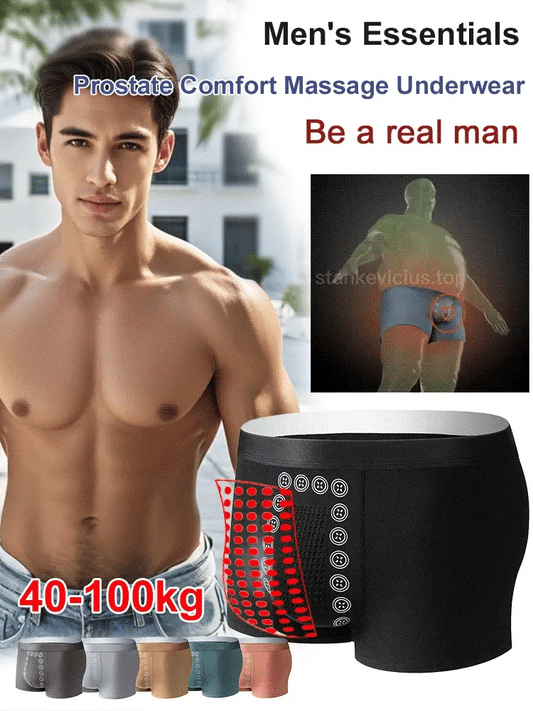 Calzoncillos bóxer magnéticos para el cuidado de la próstata para hombres (Pack x3)