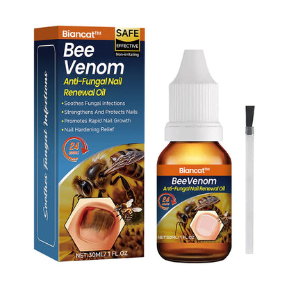 Aceite revitalizante antifúngico para uñas con veneno de abeja