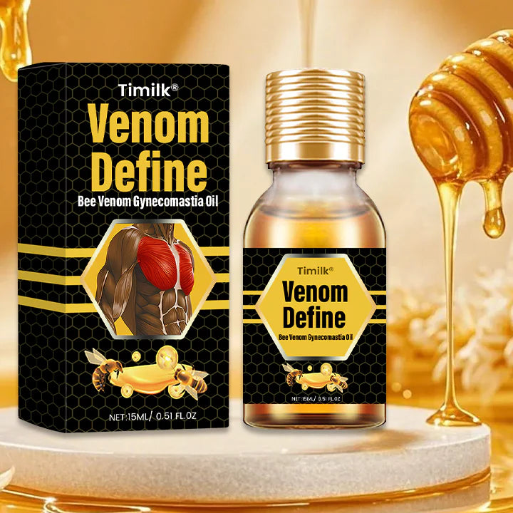 ¡OFERTA X2 UNIDADES! VenomDefine Timilk® - Aceite para ginecomastia con veneno de abeja
