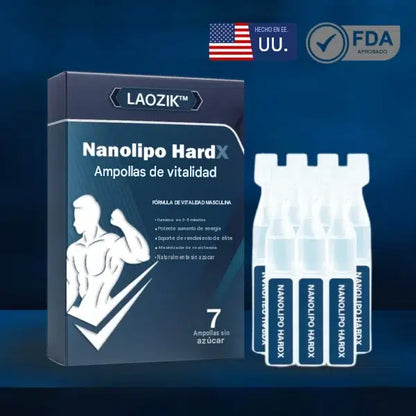 🔥La solución aprobada por la FDA | Caja x7 Ampollas de vitalidad Nanolipo HardX🔥