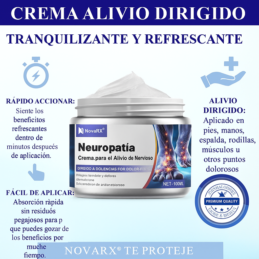 NovaRX® - Crema para el alivio de la neuropatía nerviosa