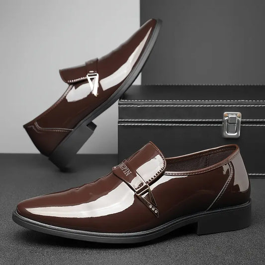 Prestige Luxe™ – Zapatos de Cuero Charol Elegantes.