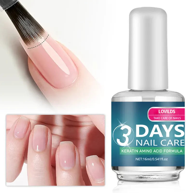 LOVILDS™ Cuidado de uñas de 3 días: fórmula de aminoácidos de queratina para una nutrición superior de las uñas