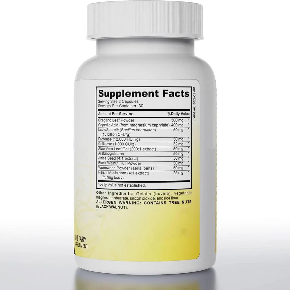 Candida Cleanse - Soporte para el intestino y el colon