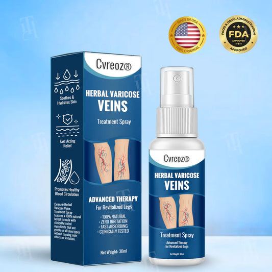 Resultados visibles en 7 días + Atenúa las arañas vasculares rápidamente✨Cvreoz® Spray de tratamiento herbal para venas varicosas