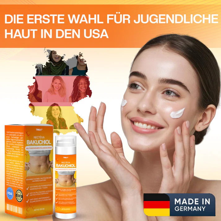 Crema restauradora de la piel Timilk® Nectéva Bakuchiol - (Antienvejecimiento, hidratante, reafirmante y lifting de la piel)
