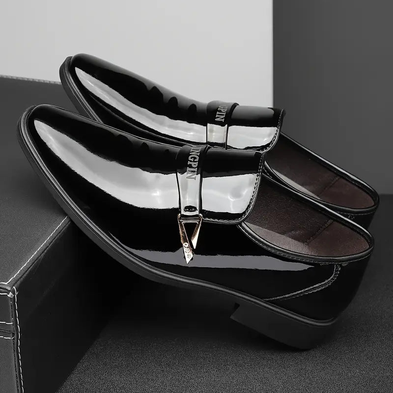 Prestige Luxe™ – Zapatos de Cuero Charol Elegantes.