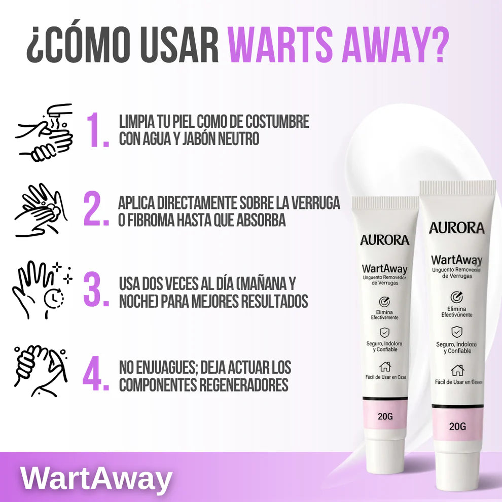 Wart Away™ Crema Eliminadora de Verrugas y Fibromas