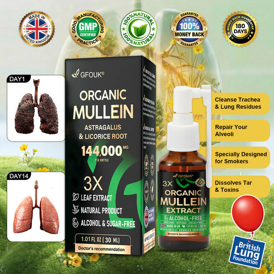 GFOUK®3X Spray concentrado de limpieza pulmonar con gordolobo