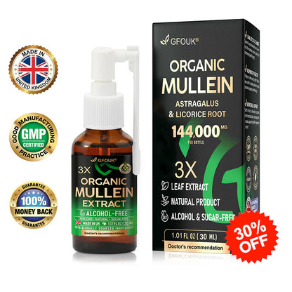 GFOUK®3X Spray concentrado de limpieza pulmonar con gordolobo