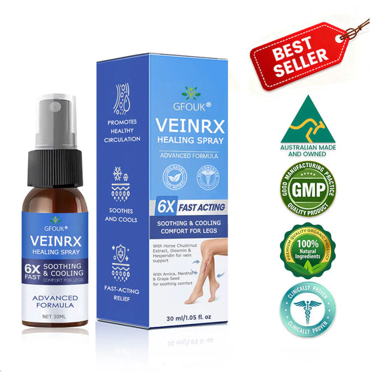 ® VEINRX Spray Curativo Diseñado para varices, arañas vasculares, trombosis venosa profunda