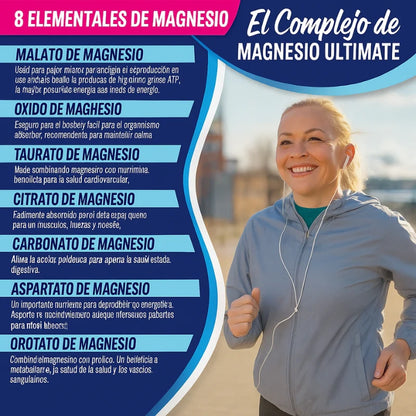 Complejo De Magnesio Apoya el sueño y musculos