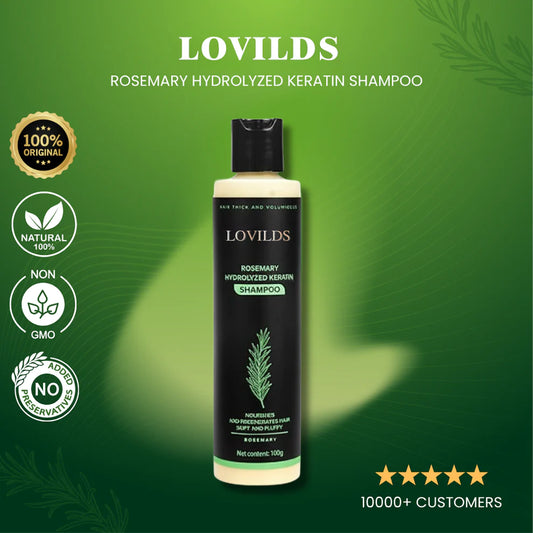 Champú de queratina hidrolizada con romero LOVILDS®