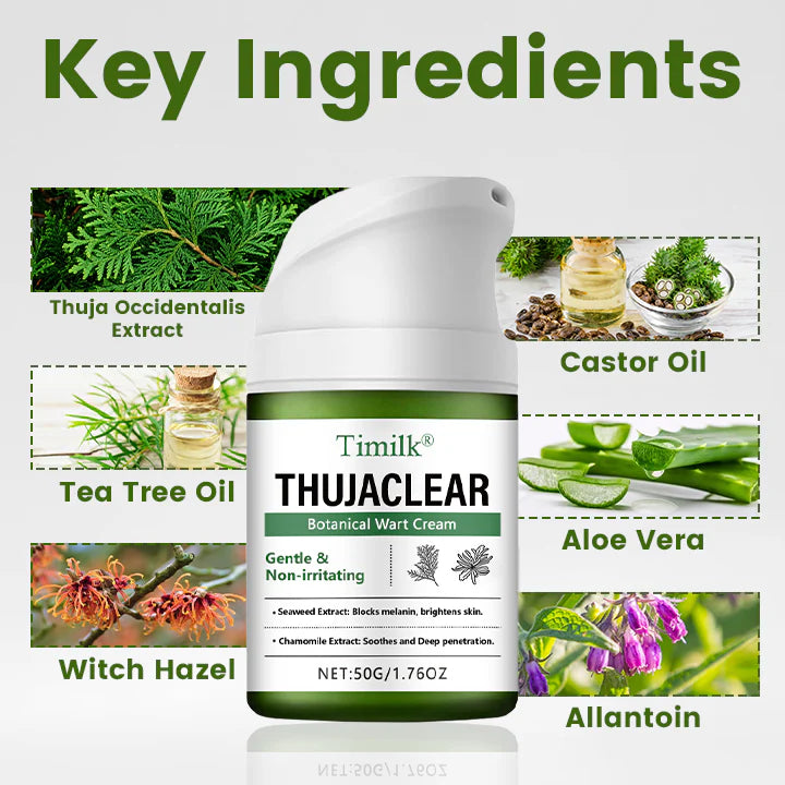 Timilk® ThujaClear - Crema botánica para verrugas