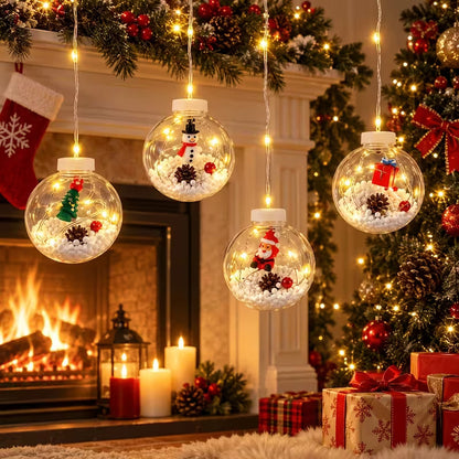 Luces Led Con Esferas Navideñas ( 3 Metros ) - Ilumina Cada Rincon Con Magia