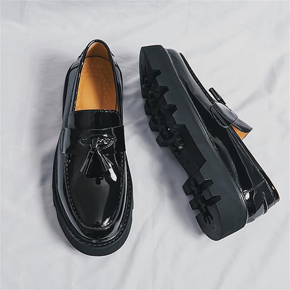 Mocasines de Plataforma Charol Premium™ – Estilo que Impone Presencia