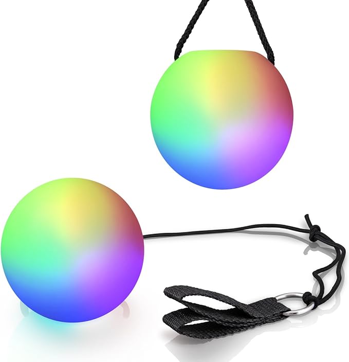 🌈 LED POI BALL — Diversión luminosa para todas las edades
