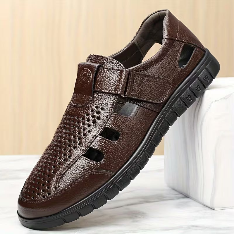 Sandalias Ortopédicas De Cuero De Cocodrilo