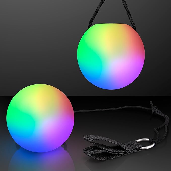 🌈 LED POI BALL — Diversión luminosa para todas las edades