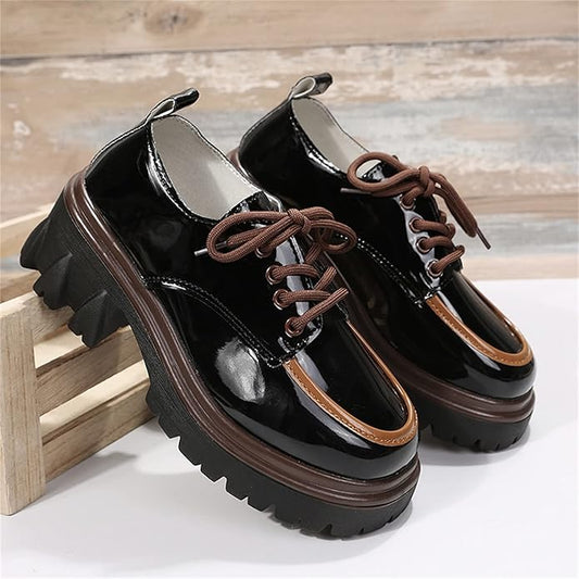 CuirLuxe™ – Mocasines chunky de plataforma con estilo urbano