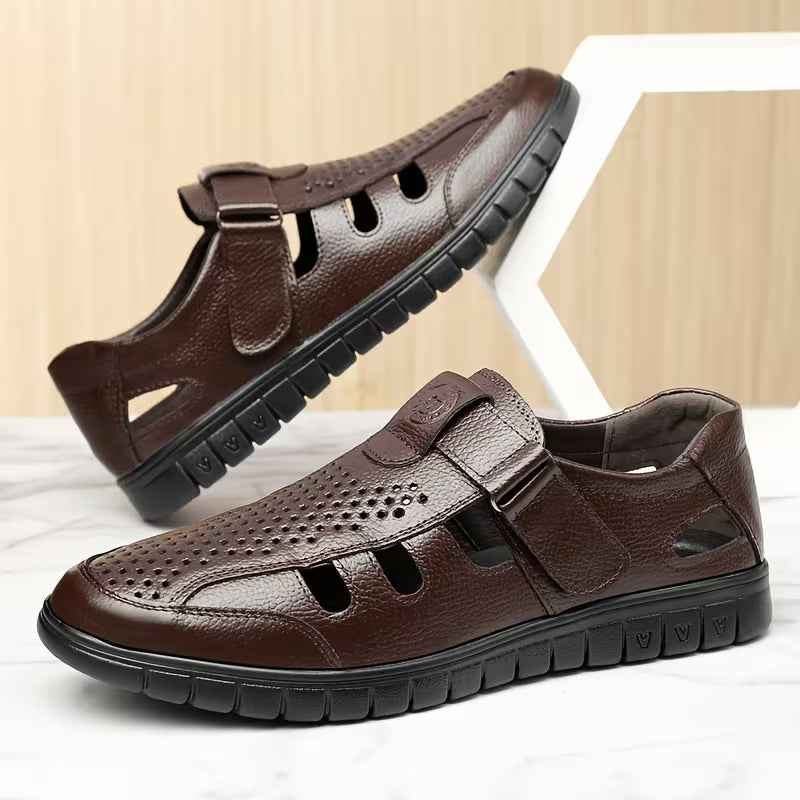 Sandalias Ortopédicas De Cuero De Cocodrilo