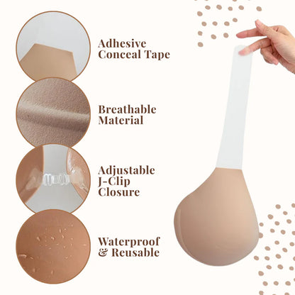 Paiduis® Sujetadores invisibles de silicona