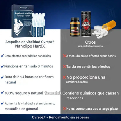 🔥La solución aprobada por la FDA | Caja x7 Ampollas de vitalidad Nanolipo HardX🔥