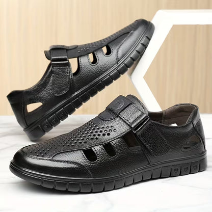 Sandalias Ortopédicas De Cuero De Cocodrilo