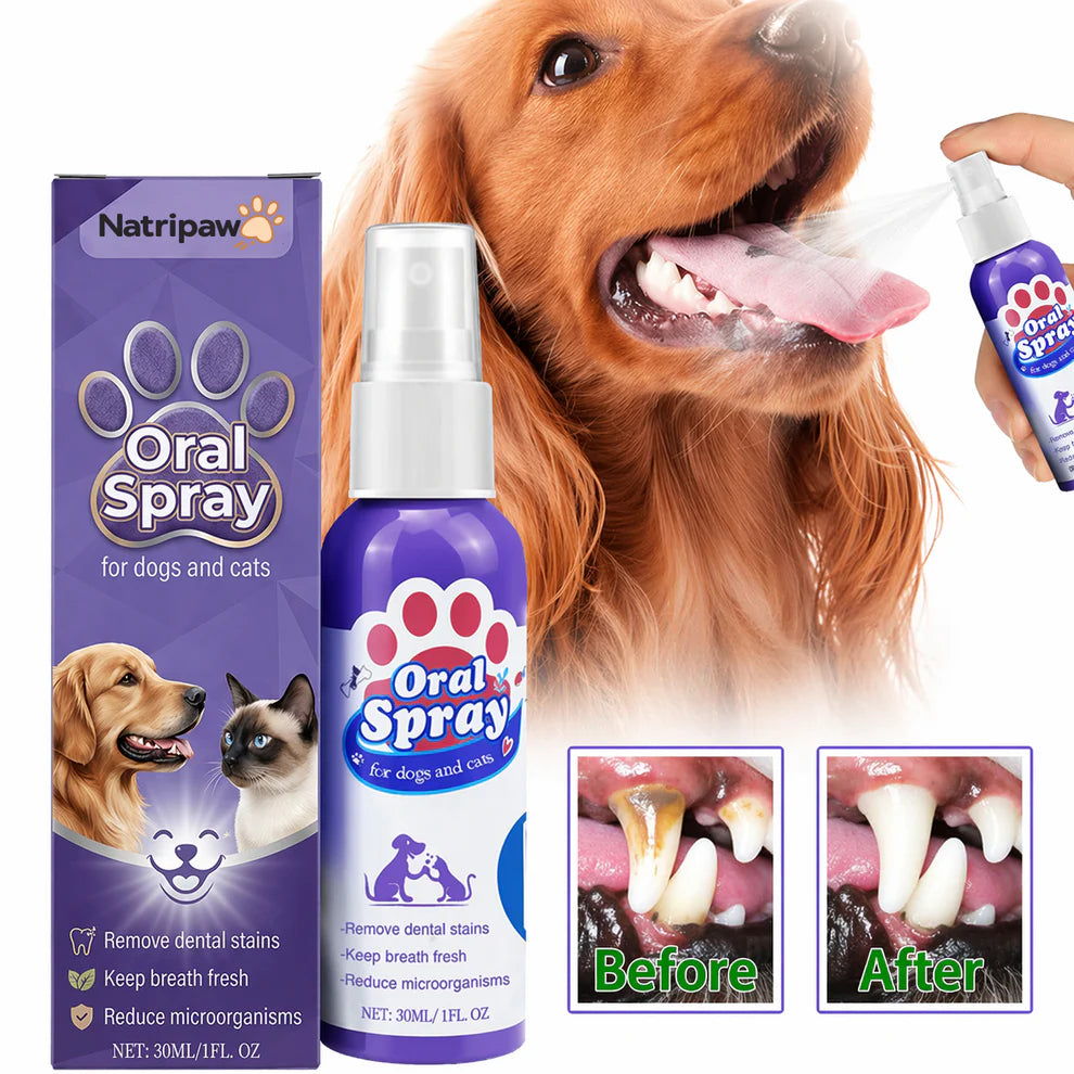 Spray limpiador dental para mascotas Natripaw
