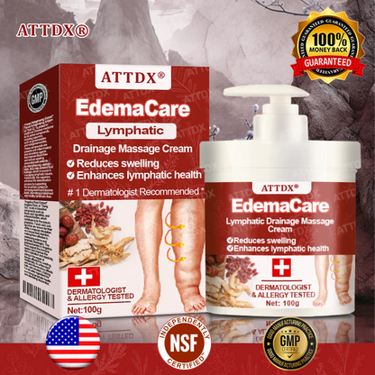 Crema de masaje para drenaje linfático ATTDX® EdemaCare
