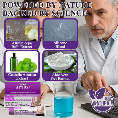 ¡OFERTA X3 GELS AVANZADOS PARA CICATRICES FACIALES Y CORPORALES ATTDX® NANOHEAL