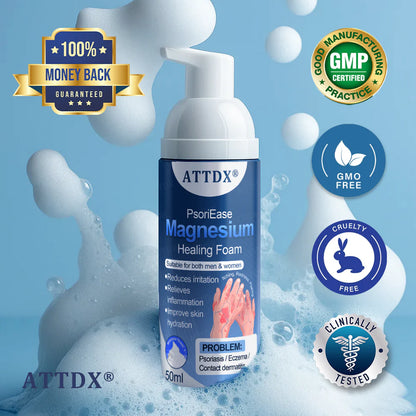 ATTDX® PsoriEase Espuma curativa de magnesio