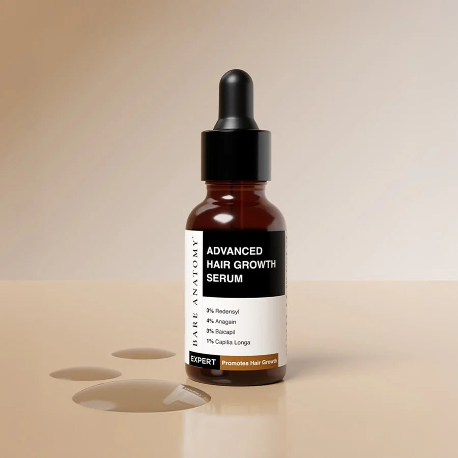 Suero avanzado para el crecimiento del cabello con Redensyl, romero y agua de arroz